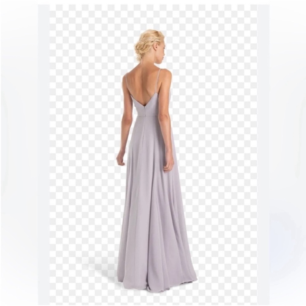 Joanna August Claudette Silver BellsLong Bridesmaid Maxi Dress Size 6